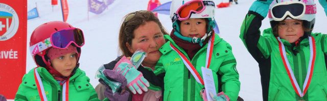 プレフルーリ 4歳の日本人留学生もスキー