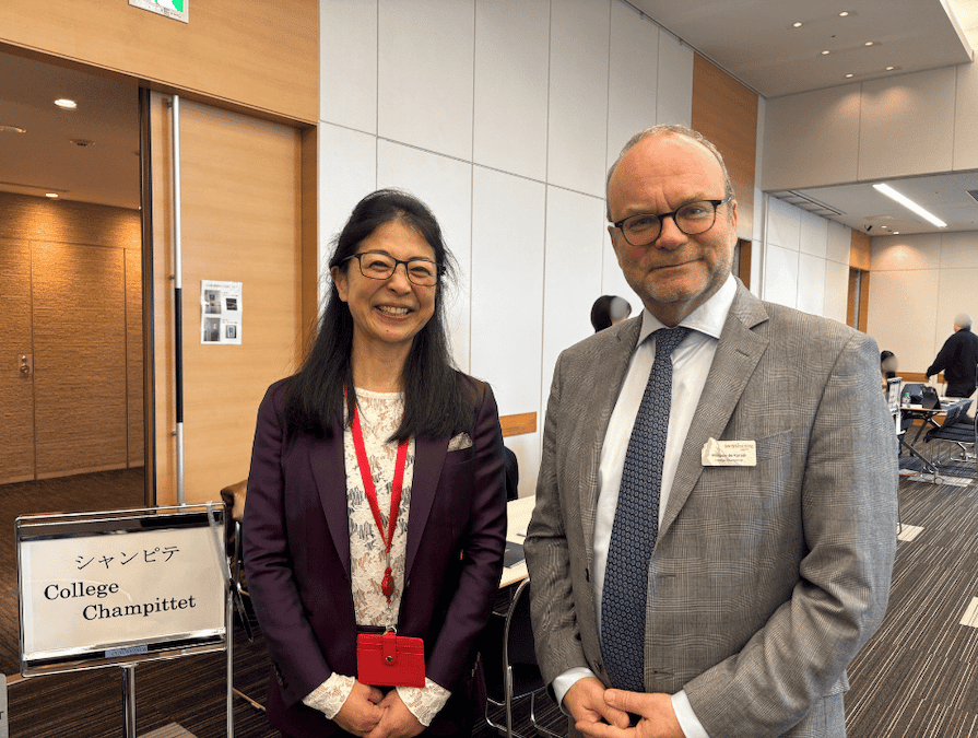 スイスラーニング主催、在日スイス大使館が後援する留学イベントに参加したシャンピテ校