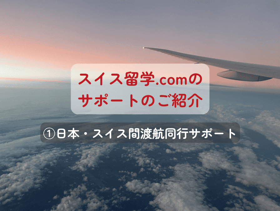 スイス留学.comでは、チェックインから学校到着までスタッフが同行し、渡航をサポートしています。